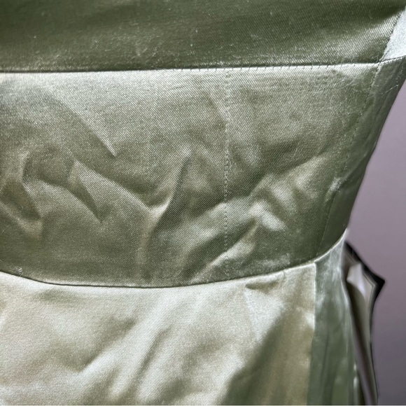 Speechless Juniors Pistachio Side Slit Satin Maxi Dress Size 1/XS - Picture 11 of 16